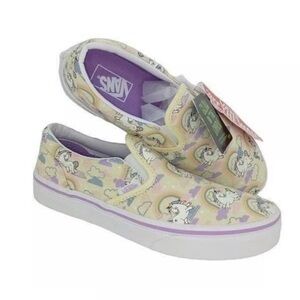 Vans Kids Unicorn Slip-On Sneakers - Cream and Lavender